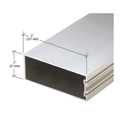 CRL-U.S. Aluminum Clear Anodized 5" Structural Silicone Glazed Vertical Mullion - 24'-2"