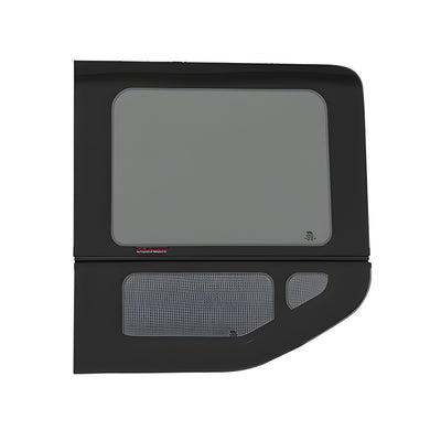 CRL 2015+ OEM Design 'All-Glass' Look Ford Transit Driver's Side Rear Quarter Window for 148" Standard Body ONLY Medium and High Top Vans