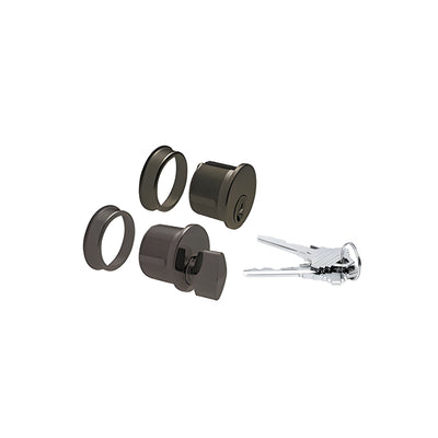 CRL Dark Bronze Anodized Keyed Cylinder/Thumbturn Combo
