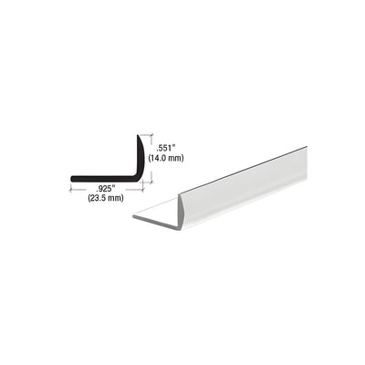 CRL Satin Anodized 1/2" Aluminum Rounded Face Angle Extrusion