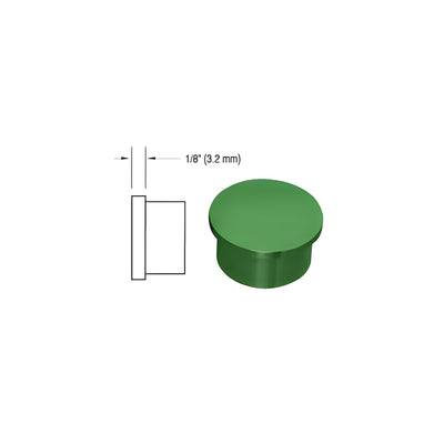 CRL Painted Flat End Cap for 1-1/2" Outside Diameter Tubing
