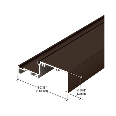 CRL-U.S. Aluminum Flush Out Sill Mullion, Bronze Black Anodized - 24'-2"