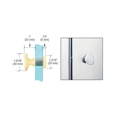 CRL Satin Brass Traditional Style Single-Sided Door Knob