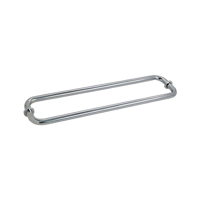 CRL Polished Nickel 18" BM Series Back-to-Back Tubular Towel Bars with Metal Washers