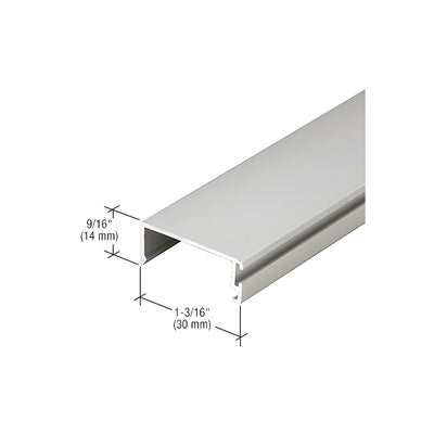 CRL-U.S. Aluminum Clear Anodized Class 1 IG500 Door Stop with Weatherseal - 21'-2"
