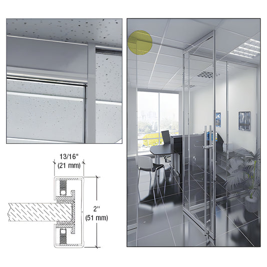 CRL-U.S. Aluminum Narrow Door Jamb, Polished Stainless 120 in