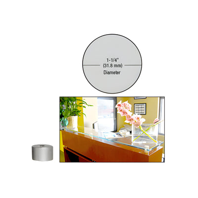 CRL 316 Brushed Stainless 1-1/4" Diameter by 3/4" Standoff Base