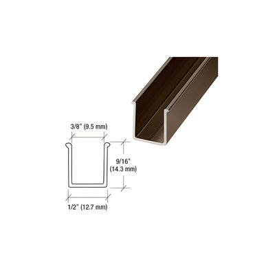 CRL Oil Rubbed Bronze 72" Snap-In Filler Insert for Shower Door Header