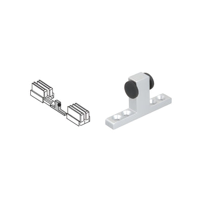 CRL Satin Anodized Two-Way Stop for Sliding Doors