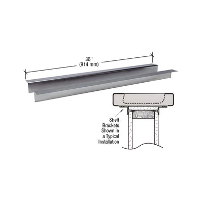 CRL Brushed Stainless Steel 36" Shelf Brackets