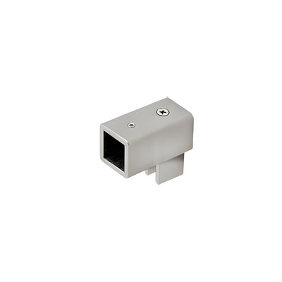 CRL Brushed Nickel Swiveling U-Bracket for 1/4" to 5/16" (6 to 8 mm) Glass - Square Bar