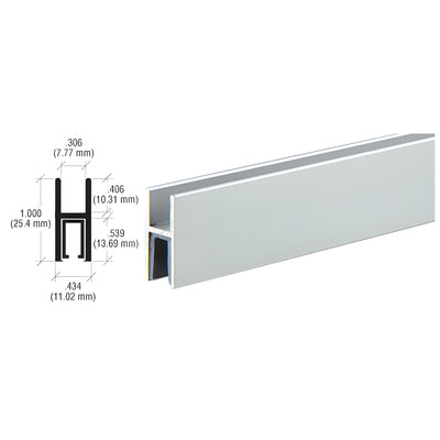 CRL Satin Anodized Shoe with Plastic Liner for Pass-Thru Windows