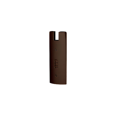 CRL Black Bronze Anodized End Cap for 6" Square 1/2" Glass Wedge-Lock® Door Rail