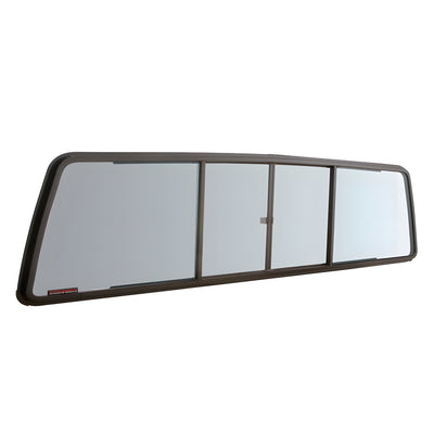 CRL Duo-Vent Four Panel Slider with Solar Glass for 1973-1996 Ford F-Series and 1997-1998 Ford F-250/F-350 Heavy Duty Cabs and for 1997-1998 Ford F-250/F-350 Heavy Duty Cabs