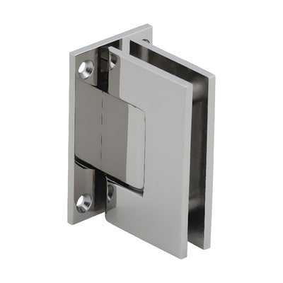 CRL Polished Nickel Geneva 037 Series Wall Mount Full Back Plate Standard Hinge
