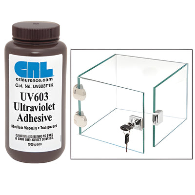 CRL UV603 Medium Viscosity UV Curing Adhesive 1000g - Fast Cure