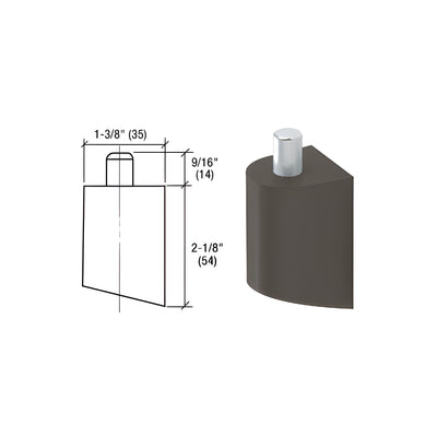 CRL-U.S. Aluminum Bronze Anodized Offset Pivot Top Door Portion Only