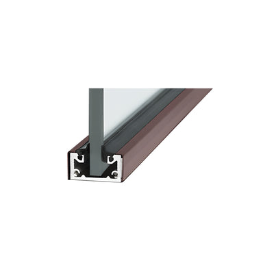 CRL Black KYNAR® Custom Length Shallow U-Channel