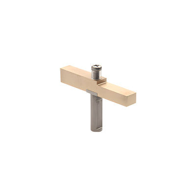 CRL Brite Gold Anodized Adaptor Block Used with Senior Prima Hinges