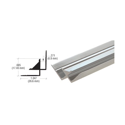 CRL Brite Anodized Aluminum Inside Corner Extrusion