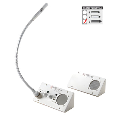 CRL Satin Anodized 115V AC "X" Model Counter-Top Two-Way Electronic Communicator