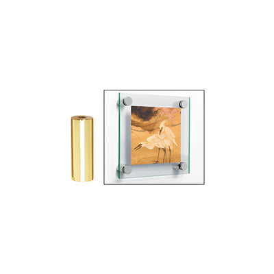 CRL Brass 3/4" Diameter by 2" Long Standoff Base