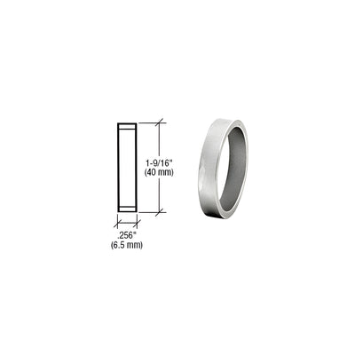 CRL Satin Anodized .256" Straight Cylinder Ring