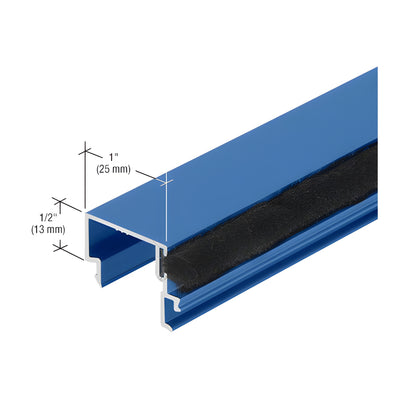 CRL-U.S. Aluminum Snap-In Door Stop with Weatherstrip, Custom Paint - 21'-2"