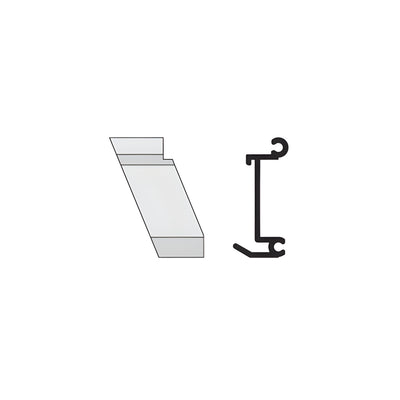 CRL-U.S. Aluminum 135º Left Hand Inside Corner Anchor Clip- 4/Pk