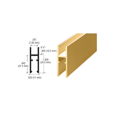 CRL Gold Anodized Aluminum LK610 H-Bar