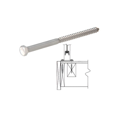 CRL 3/8" x 6" Lag Bolt