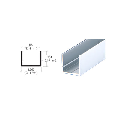 CRL Satin Anodized 7/8" Single U-Channel