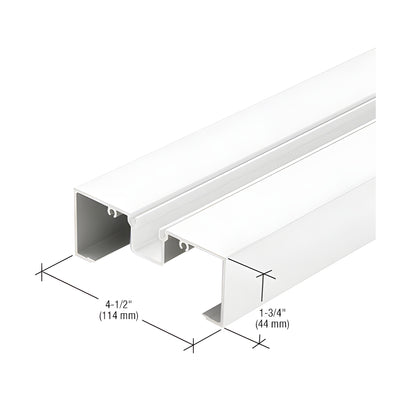 CRL-U.S. Aluminum Head and Jamb Mullion, White KYNAR® Paint - 24'-2"
