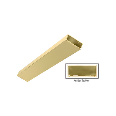 CRL Satin Brass 4" Header/Jamb with Flat Filler Custom Length