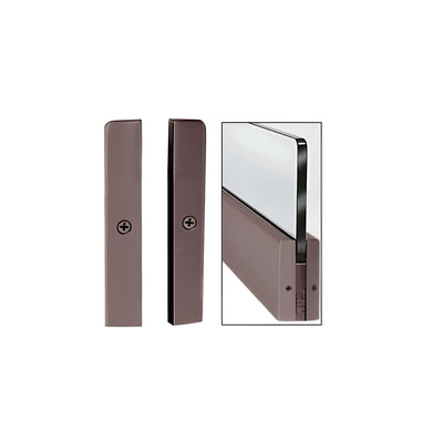 CRL Black Bronze Anodized 4" Split Square End Cap