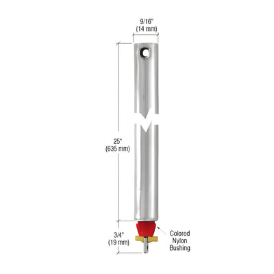 CRL 25" Tubular Spiral Non-Tilt Window Balance Red Bushing