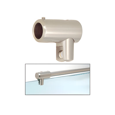 CRL Brushed Nickel Support Bar U-Bracket for 1/4" and 5/16" Glass