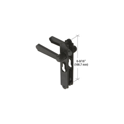 CRL Black Screen and Storm Security Door Mortise Lock Levers for Academy Doors