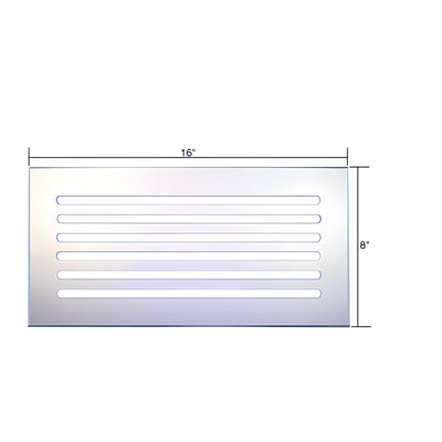 CRL Clear Flat Acrylic 16" x 8" Mirror Grille