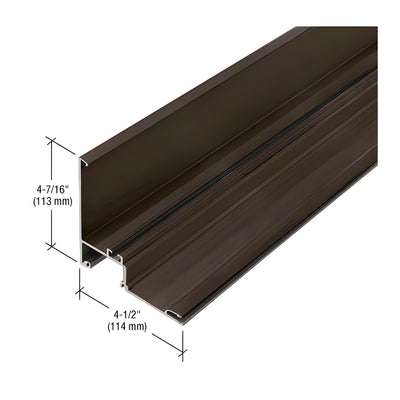 CRL-U.S. Aluminum 90 Degree Outside Corner Half Section - 24'-2", Dark Bronze/Black Anodized Class 1