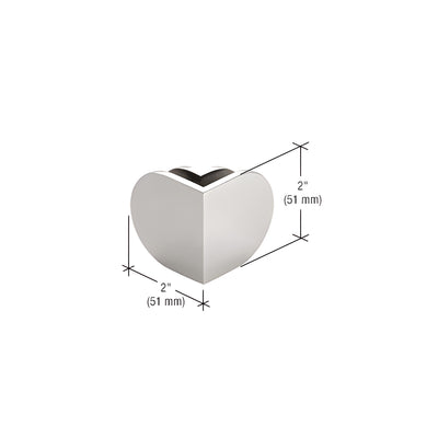 CRL Polished Stainless 90 Degree Mall Front Clamp