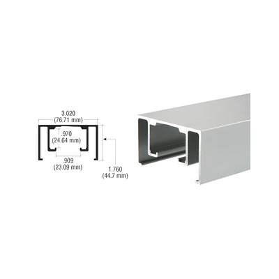 CRL Satin Anodized Overhead Track Extrusion