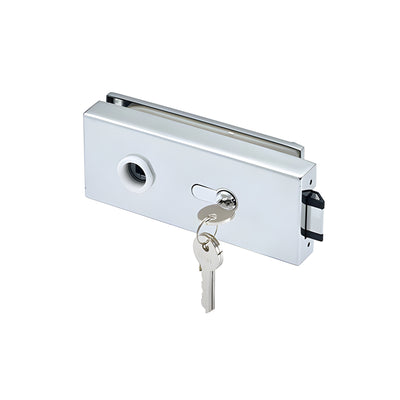 CRL Satin Anodized Glass Mount Lever Lock for Metal Frame Doors