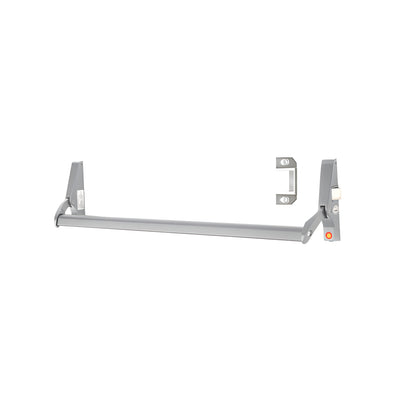 CRL Satin Aluminum 48" Jackson® 10 Series Right Hand Reverse Bevel Crossbar Rim Panic Exit Device