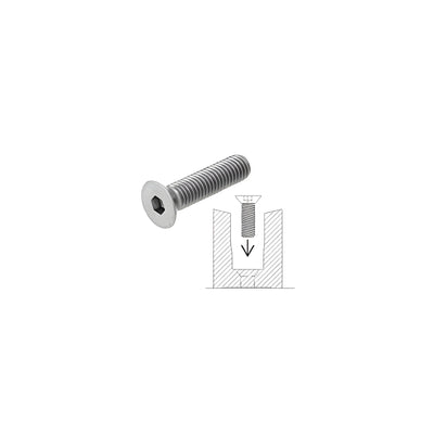 CRL-Blumcraft® Fastener 1/2"-13 x 1-1/2" Flat Head Socket Screw for RG200 Base Shoe