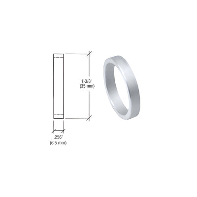 CRL Aluminum .256" Straight Cylinder Ring
