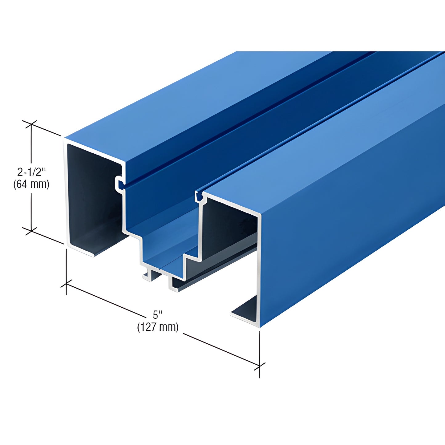CRL-U.S. Aluminum KYNAR® Door Jamb for 1-5/16" Glass 24'-2"