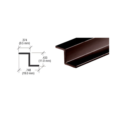 CRL Duranodic Bronze Z-Bar Aluminum Channel