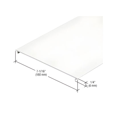 CRL-U.S. Aluminum 7-1/16" Horizontal Insert, White KYNAR® Paint - 24'-2"