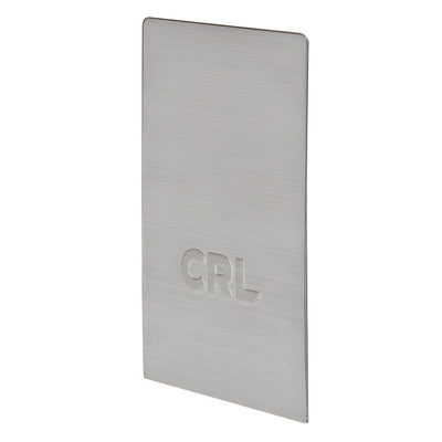 CRL Custom Brushed Stainless End Cap for L56S Series Standard Square Base Shoe